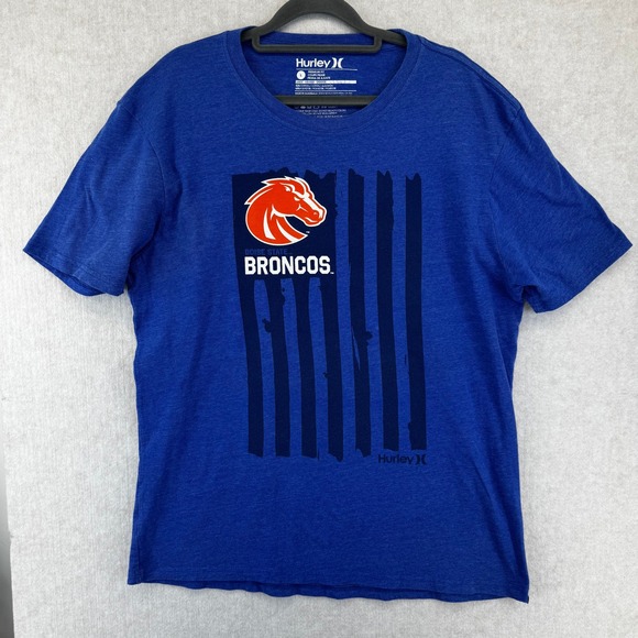Hurley Other - Boise State Broncos Mens Large T-Shirt Hurley Premium Fit NCAA American Flag